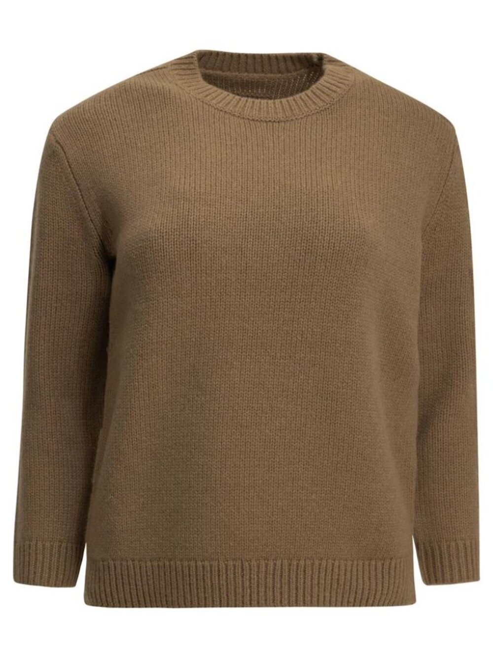 Toteme Camel-Colored Crew-Neck Sweater Tag Size S Women